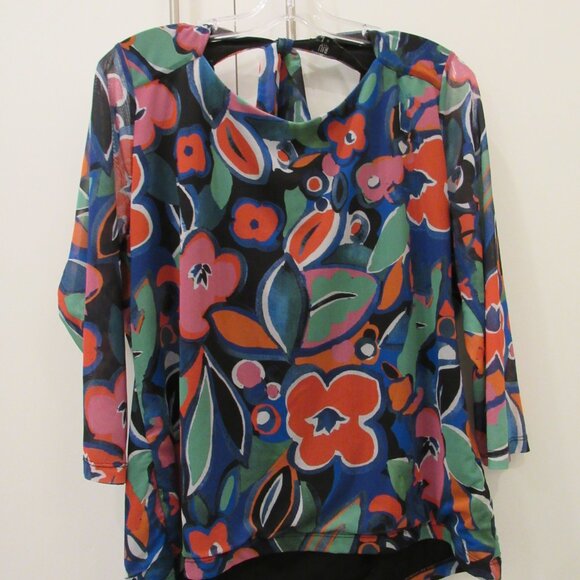 RIU Flowery Blouse Top - Picture 1 of 7